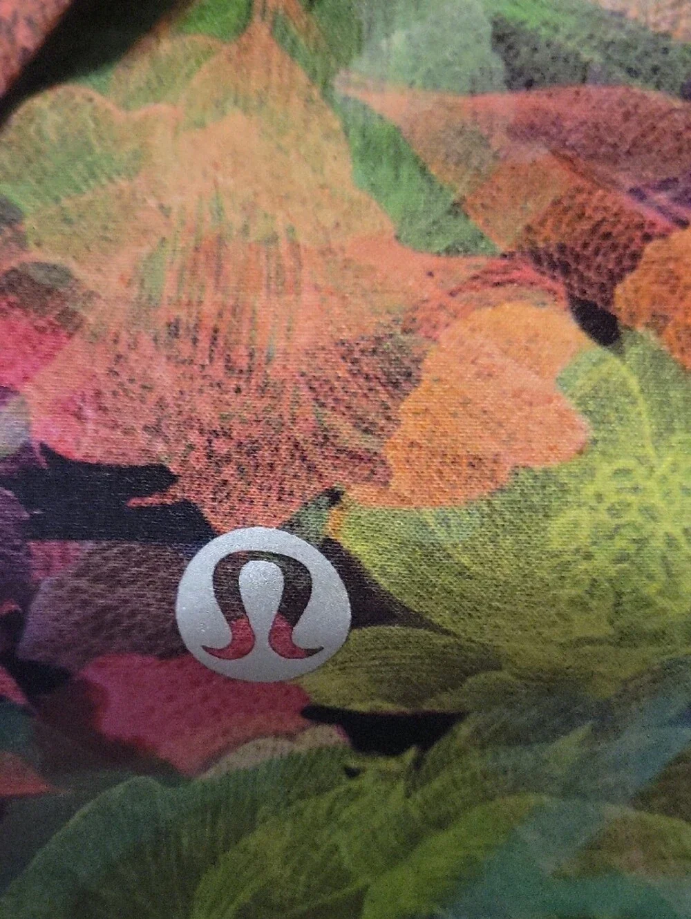 lululemon athletica Multicolor Floral Athletic Shorts with Dark Waistband